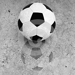 Soccer ball background old