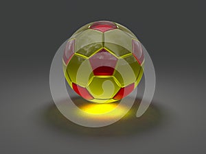 Soccer ball with caustic effect