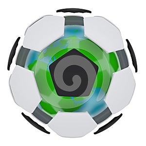 Soccer ball consisting of unconnected parts