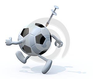 Soccer ball doping concepts