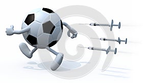 Soccer ball doping concepts