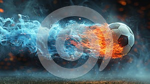 Soccer Ball Exploding in the Air