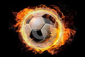 Soccer ball explosive goal. Generate Ai