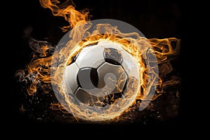 soccer ball fire and water