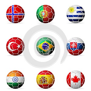 Soccer ball flag