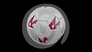 Soccer ball with flag Nepal, alpha loop