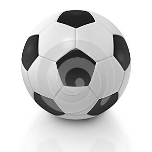 Soccer ball or football close up