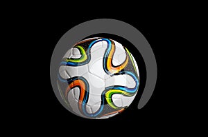 Soccer ball / football decorated with 2014 world cup insignia