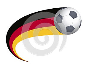 Soccer ball with Germany flag