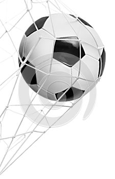 Soccer ball goal isolated