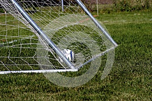 Soccer Ball in Goal  602586 photo