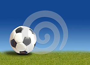 Soccer ball on grass