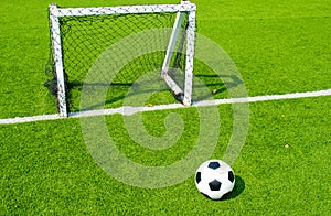 Soccer ball on green grass