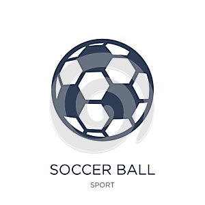 Soccer ball icon. Trendy flat vector Soccer ball icon on white b