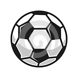 soccer ball icon vector design temp[late in white background