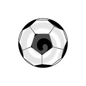Soccer ball icon vector, simple flat vector.