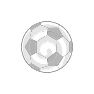 Balón de fútbol icono sobre el blanco ilustraciones 