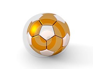 Soccer ball. Isolated object on white background. 3d render