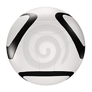 Soccer ball isolated over the white 3d
