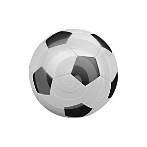 Soccer ball isolated on white background.