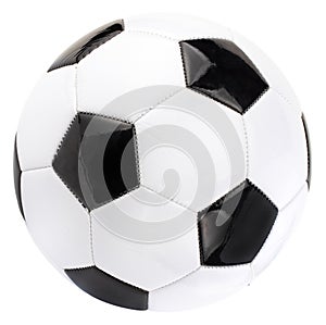 Soccer ball isolated on white background with clipping path