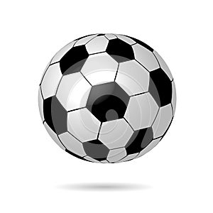 Soccer ball. Isolated on a white background. Vector