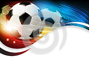 Soccer ball with lights and sparks