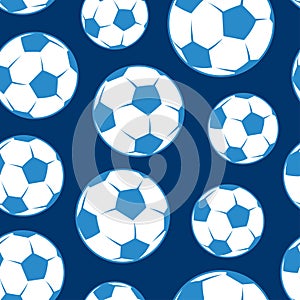 Soccer ball seamless pattern
