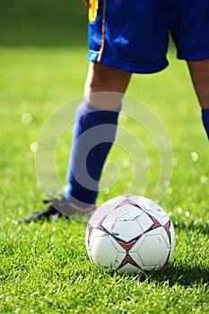 Soccer ball and soccer player 2