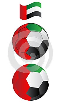 Palla da calcio da volare bandiera 