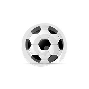 Soccer ball. Vector isolated on white background, vector illustration.