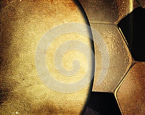 Soccer ball vintage background