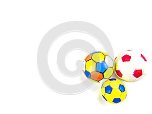 Soccer ball on a white background