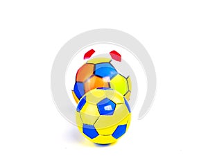 Soccer ball on a white background