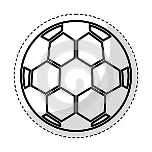 Soccer ballloon isolated icon