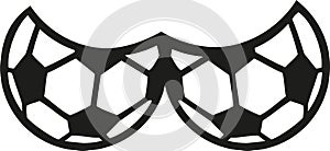 Soccer balls as boobs