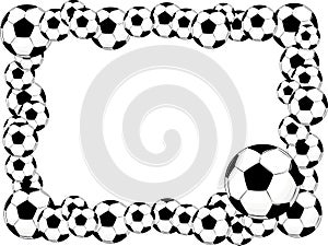 Soccer balls frame