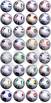 Soccer balls S-Africa World Cup