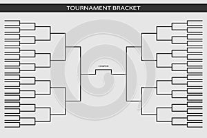 Soccer, baseball Tournament Bracket for your design. Champion ship template, trendy style. Vector illustration