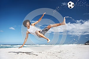 Soccer bicycle kick