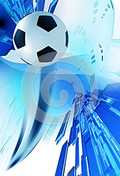 Soccer Blue Background