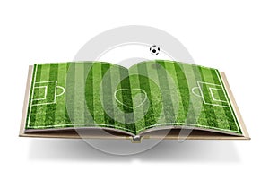 Soccer book concept