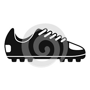 Soccer boot sole icon simple vector. Sport shoe