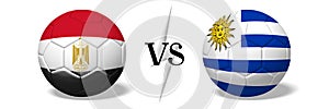 Soccer championship - Egypt vs Uruguay