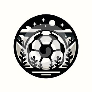 Soccer Club Badge: Soccer Beautiful Logo