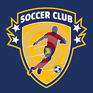 Soccer Club Bagde Logo photo