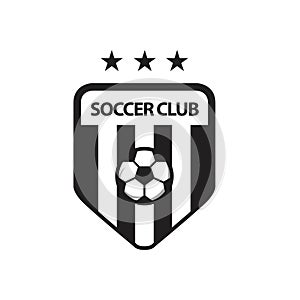 Soccer Club Logo Vector Template Design Illustration