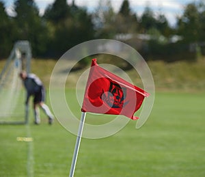 Soccer corner flag