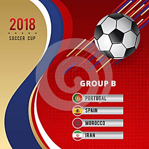 Soccer Cup Championship Group B Template Design