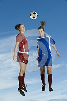 Soccer double headbutt